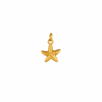 Goldener kleiner seestern Charm Anhänger 