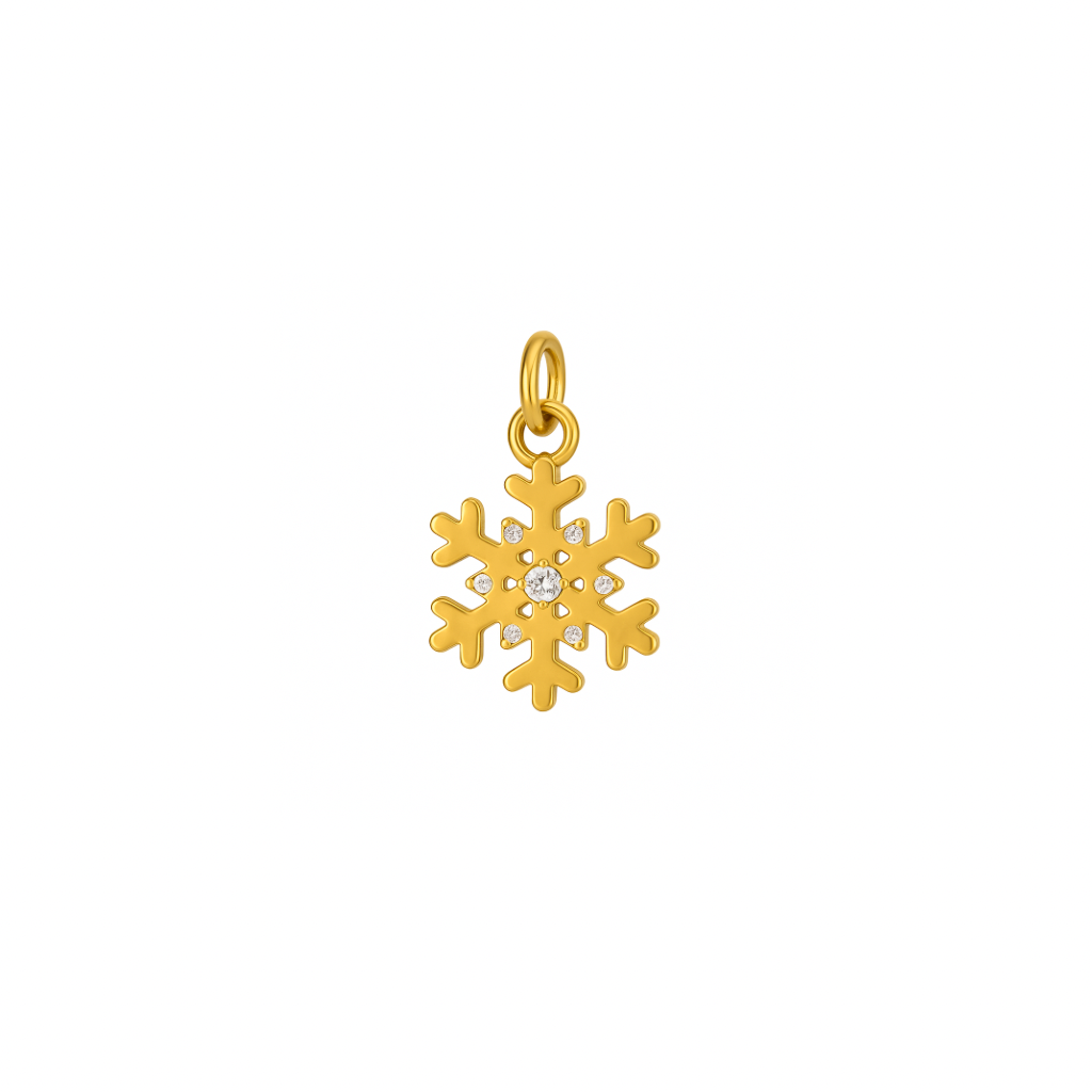 Schneeflocke winter Charm Anhänger 
