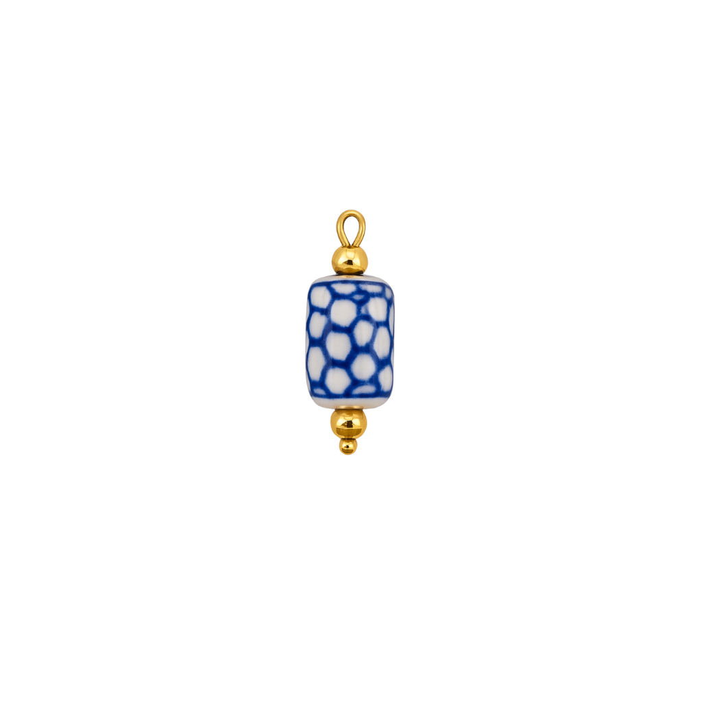 Keramik Blau Charm Anhänger