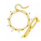 MULTI BRACELET PAPERCLIP.