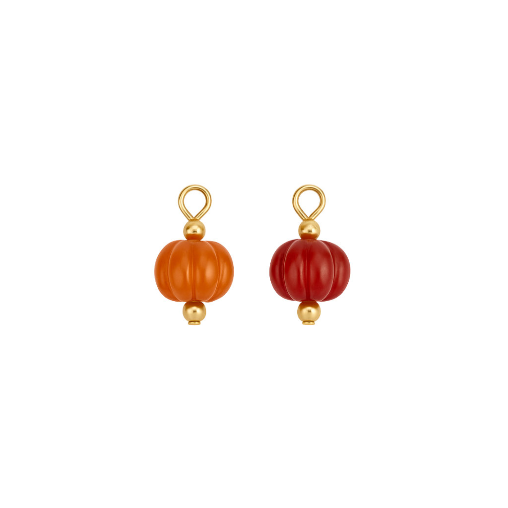  Kürbis Herbst  Charm Anhänger 