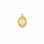 Diamant goldener funkelnder Charm Anhänger 
