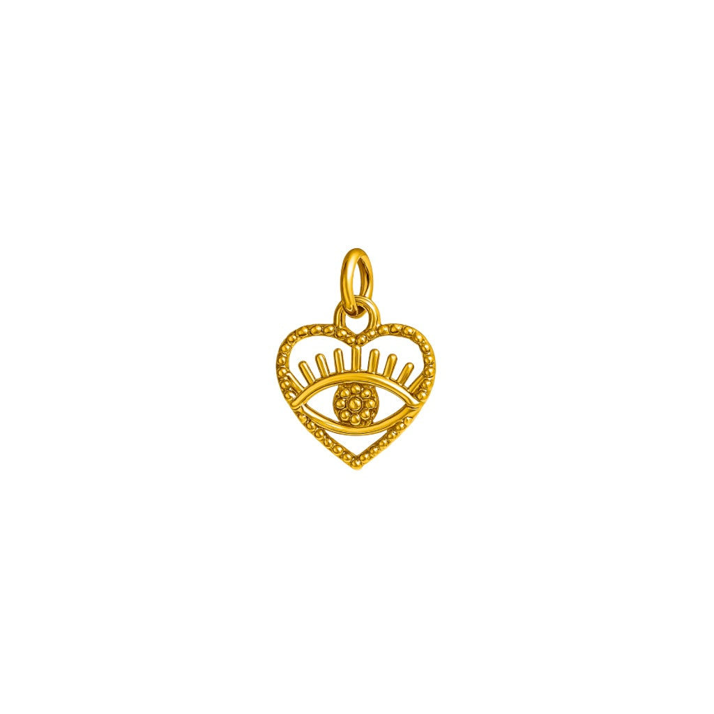 Herz Gold Charm Anhänger 