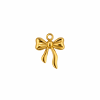 Goldene schleife Charm Anhänger 
