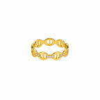 Wasserfester goldener berühmter ring 18k vergoldet 
