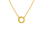 Goldene Halskette aus Edelstahl mit öffnendem Clip für Charms
